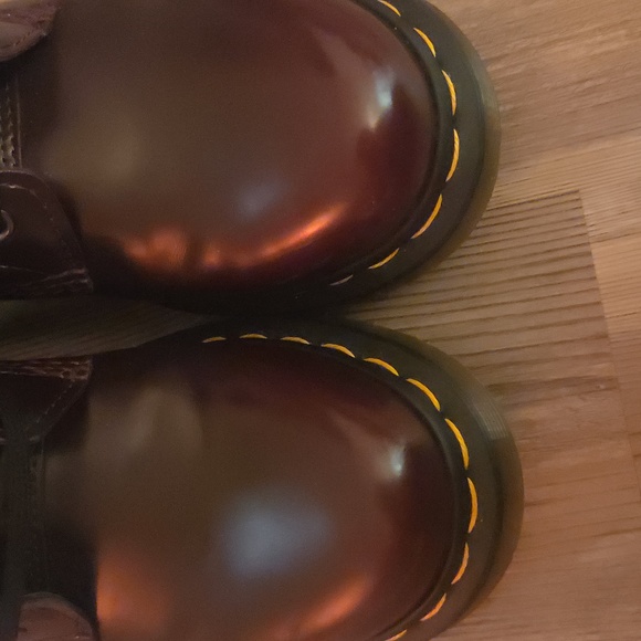 Dr. Martens Burgundy Combat Boots - Picture 4 of 4